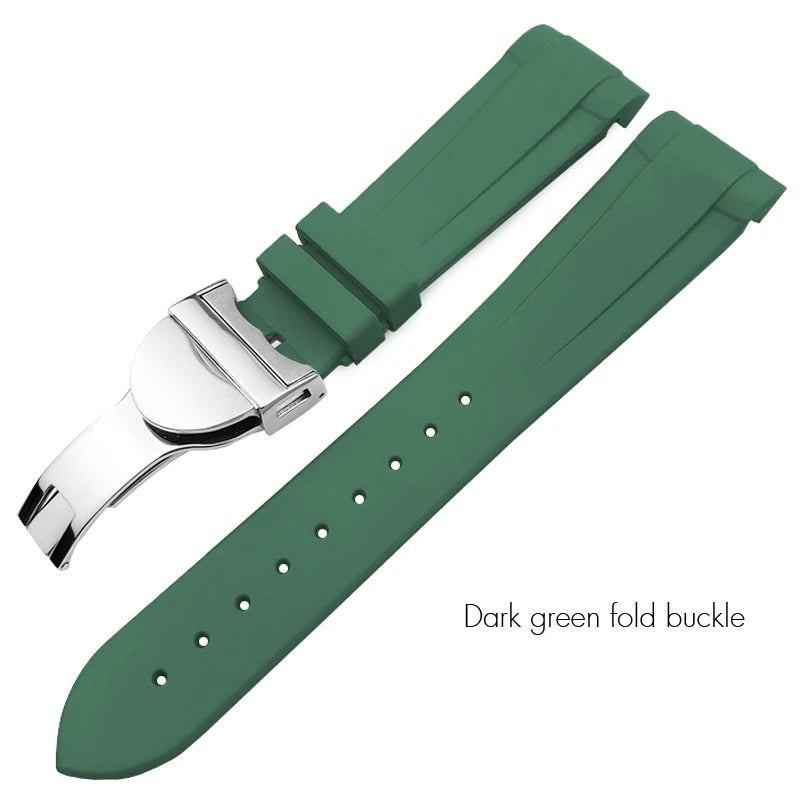 Каучуковый ремешок для часов, 20 мм 22 мм, для Tudor Black Bay PELAGOS, высокое качество, черный, синий, красный, силикон, раскладывающаяся застежка