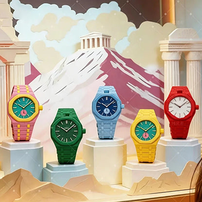 Kit di modifica in ceramica per orologio da tasca Swatch X AP Royal Pop, convertibile in orologio da polso con cinturino in silicone Correa