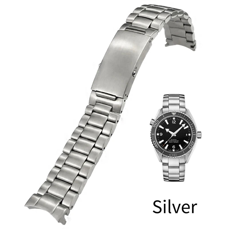 Bracciale per Orologio in Acciaio Inossidabile per Omega New Seam84Diver 300 Planet Ocean, Solido, Cinturini per Orologi, Utensili Gratuiti, 20mm, 22mm, 600m