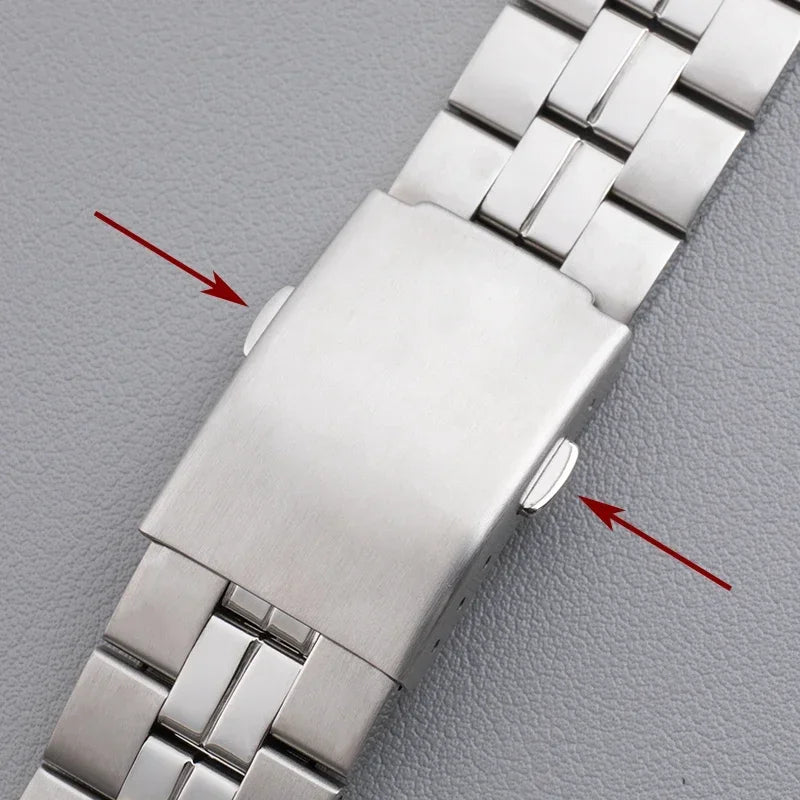 Cinturini per orologi in acciaio inossidabile 316L, di qualità premium, per 1853 T049 T049410A, per Tissot serie PR100, cinturini in metallo massiccio