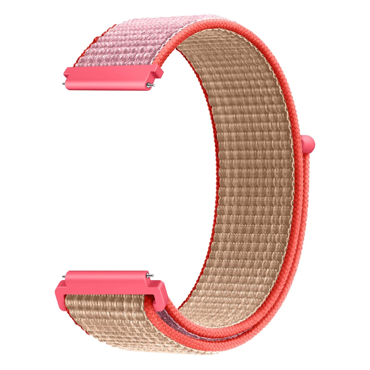 Bracelet à boucle en Nylon pour Amazfit Bip 6/5/GTS 4/3/2/2e/Mini/GTR 42mm/47mm/GTR 4/3 Pro Sport, 20mm/22mm, 2 bandes