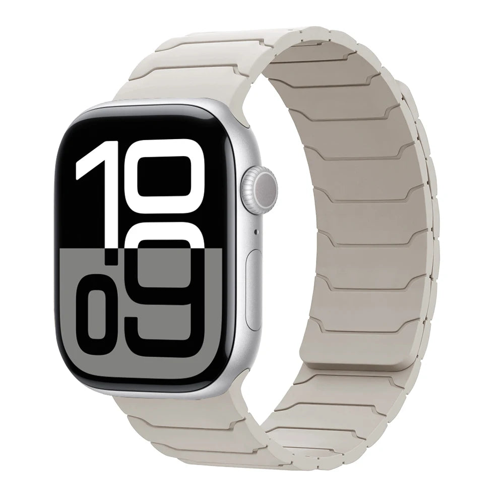 Magnetisches Armband für Apple Watch, 46 mm 44 mm 45 mm 40 mm 42 mm 41 mm, aus Silikon, Correa, Armband für IWatch Serie 11 10 SE 9 8 7 6 5 4 3