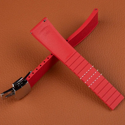 Premium FKM Rubber Watch Strap, Pixel Texture, 18/19/20/21/22mm, CTS Watchbands, for Traditional Men's/Women's Dive Watches