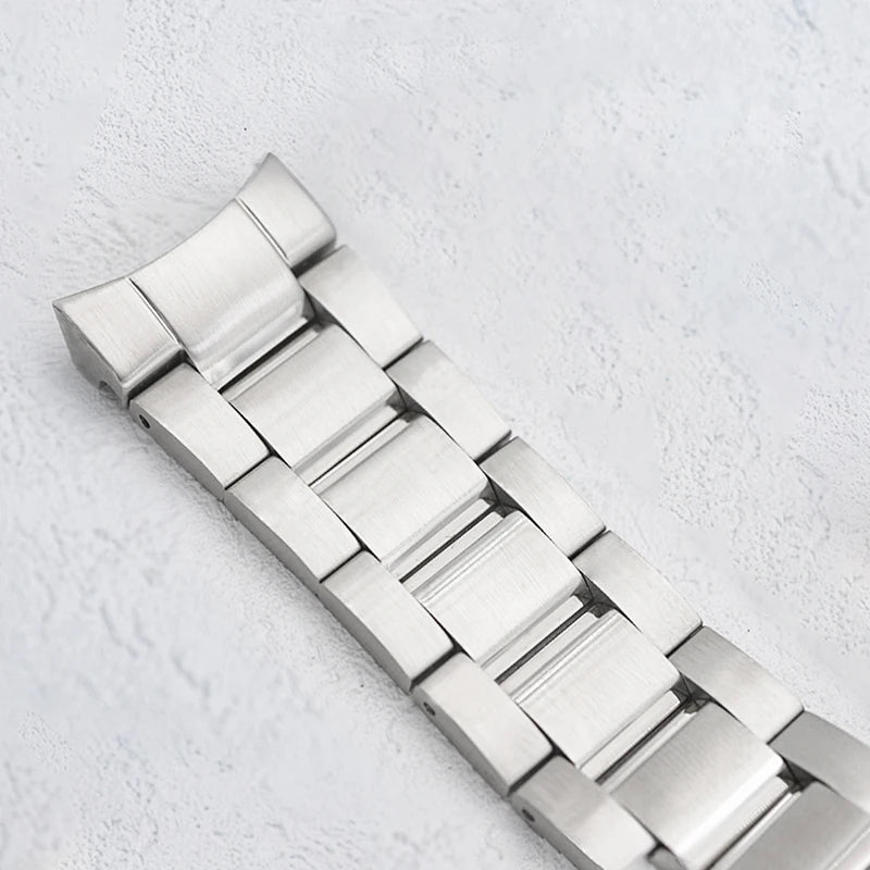Bracelet de montre en acier inoxydable éventuelles B185, fermoir pliant, extrémité incurvée solide, compatible avec boîtier éventuelles B185, remplacements de bracelet, 20mm