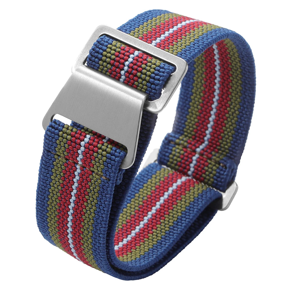 Bracelets de montre en Nylon 18/20/22mm, Parachute élastique respirant, respectueux de la peau, pour Rolex Water Ghost pour Omega pour Bracelet Tudor