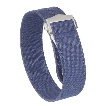 Bracelet de montre en nylon premium avec fermoir déployant 20mm 22mm, bracelet de montre en toile brodée avec trou, boucle pliante pour Omega