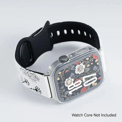 Bracelet + case for Huawei Watch Fit 4 / 4 Pro, TPU protective case, floral sport strap for Huawei Fit 4 4pro 3