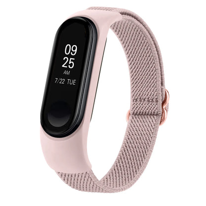 Bracelet en Nylon élastique pour Xiaomi Mi Band 6 5 4 3 bandes bracelet de montre réglable pour Xiaomi Mi Band 7 4 5 6 bracelet de remplacement