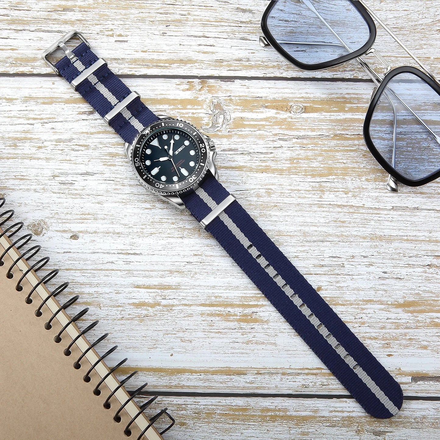 Bracelet de montre en Nylon 20mm 22mm bracelets de montre confortables boucle militaire lavable Blet pour hommes bracelets de montre