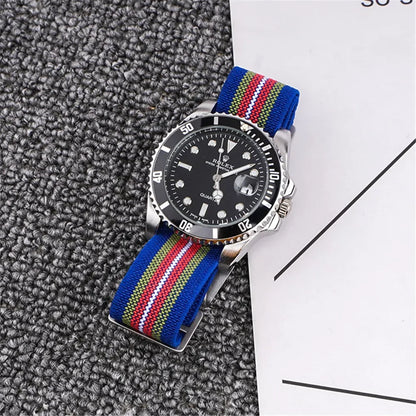 18mm 20mm 22mm 24mm Parachute élastique en Nylon Bracelet de montre hommes Sport de plein air militaire ceinture de sécurité Bracelet accessoires
