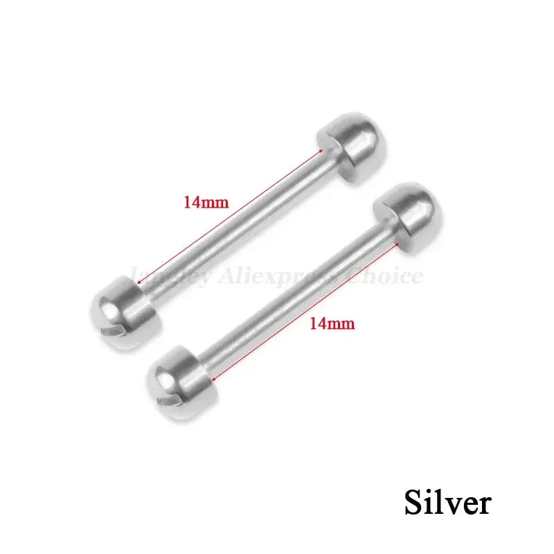 Kit de réparation de bracelet de montre en cuir, tube à vis, lien de tige LDPStem, 14mm, 16mm, 18mm, 20mm, 22mm, goupille de bracelet, 2 pièces, le plus récent