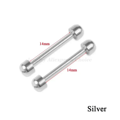 Kit de réparation de bracelet de montre en cuir, tube à vis, lien de tige LDPStem, 14mm, 16mm, 18mm, 20mm, 22mm, goupille de bracelet, 2 pièces, le plus récent