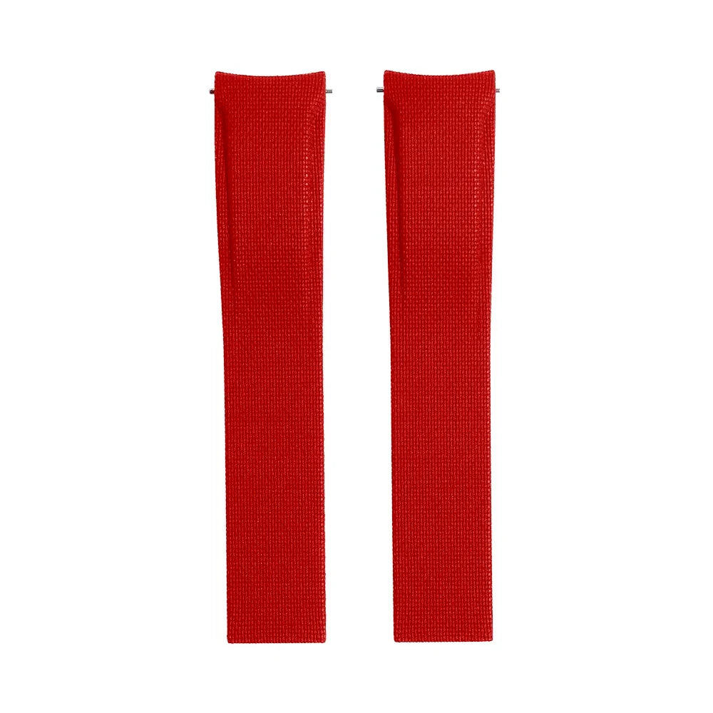 Masar Bracelet Montre Caoutchouc FKM - Style SAILCLOTH / Incurvé & Rapide / CTS - Sans boucle