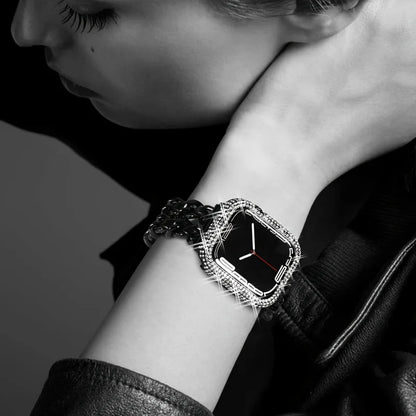 Блестящие стразы для корпуса Apple Watch, подходит для 38/40/41/42/44/45/49 мм, совместимо с Ultra/SE/10/9/8/7/6/5/4