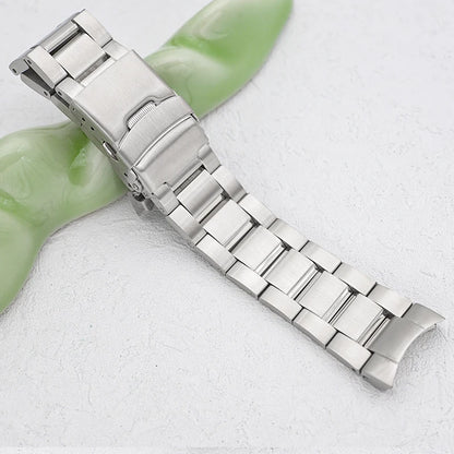 Bracelet de montre en acier inoxydable éventuelles B185, fermoir pliant, extrémité incurvée solide, compatible avec boîtier éventuelles B185, remplacements de bracelet, 20mm