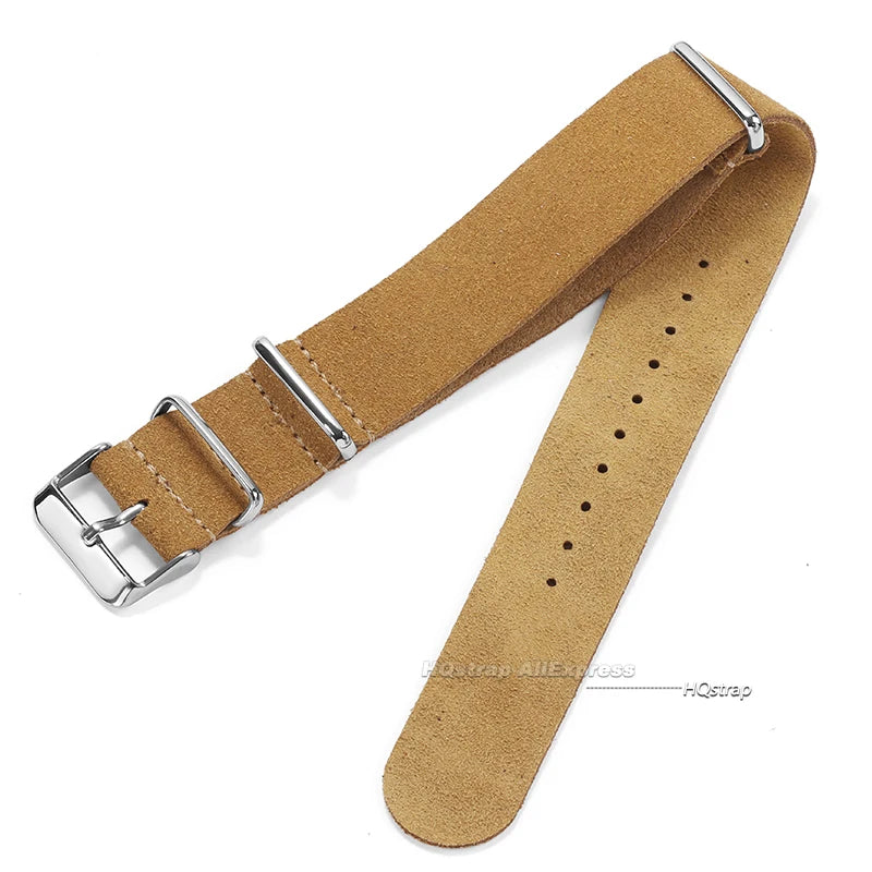 Bracelet en cuir suédé 22mm 20mm, universel pour Seiko, pour Samsung Galaxy Watch 5 4 3, bracelets de remplacement