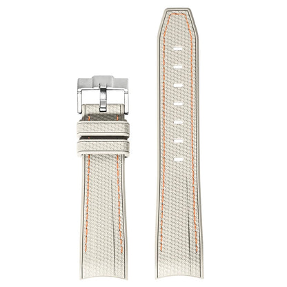 Bracelet de montre en caoutchouc et Silicone, 20mm, pour Omega X Swatch Joint MoonSwatch, pour Seamaster 300, pour hommes et femmes, extrémité incurvée
