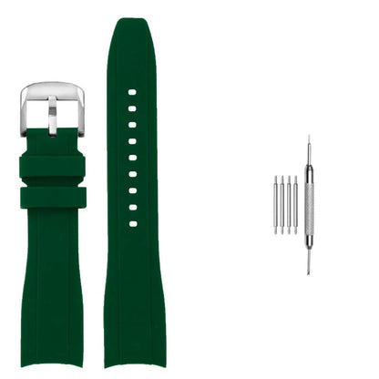 Bracelet de montre en caoutchouc à extrémité incurvée, 20mm 22mm, pour Casio Swordfish Duro MDV106-1A MDV-106/107-1A, bracelet de Sport étanche en Silicone