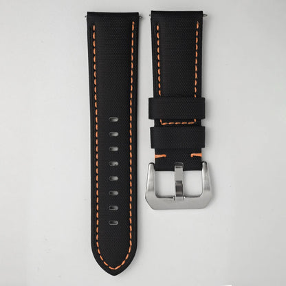 Bracelet de montre en toile et Nylon pour hommes, 22mm 24mm 26mm, pour Panerai LUMINOR DUE 1950 SUBMERSIBLE PAM bleu vert noir, en cuir de vache souple