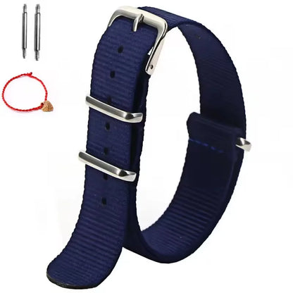 1 pz cinturino in nylon 16mm 18mm 20mm 22mm cinturino di ricambio per orologio sportivo militare in nylon spedizione gratuita