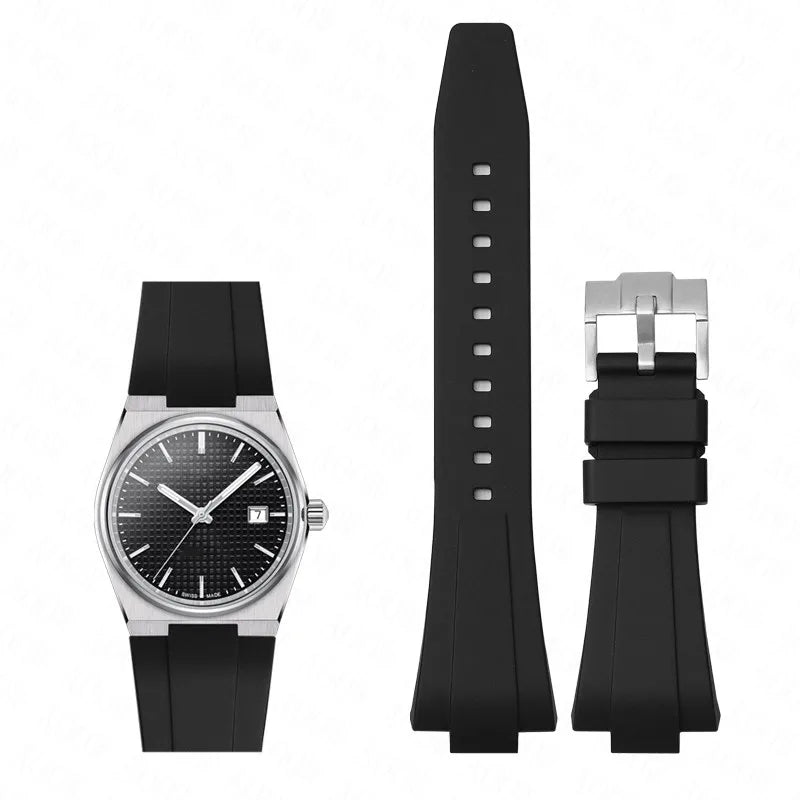 Bracelet en Silicone pour Tissot PRX, série 35MM/40MM, pour hommes et femmes, décontracté, mode, bracelet en caoutchouc de remplacement + outils à dégagement rapide