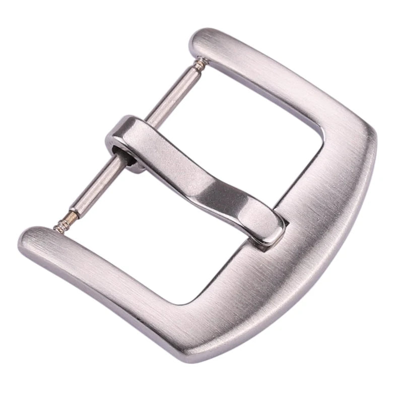 Boucles de bracelet de montre en métal, fermoirs en acier inoxydable, argent, noir, or, accessoires, vente en gros, 18mm, 20mm, 22mm, 24mm, 20 pièces
