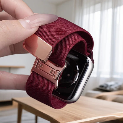 Cinturino intrecciato in nylon per Apple Watch 45mm 41mm 44mm 42mm 40mm Ultra 3 2 1 49mm, cinturino magnetico IWatch 11 10 9 8 7 6 5 4 3 SE3