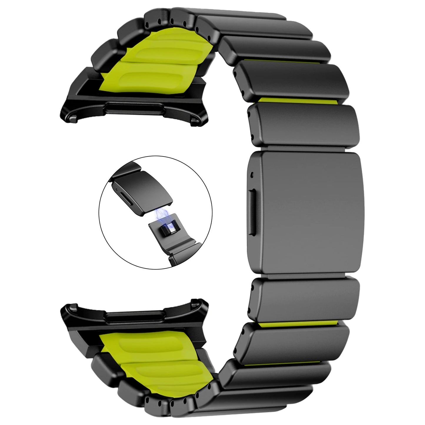 Magnetic Titanium Strap for Samsung Galaxy Watch Ultra 2, Alloy Band for Galaxy Watch 9 8 Classic