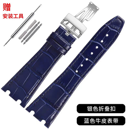 Bracelet de montre en cuir véritable pour Audemars Piguet Royal Oak Offshore AP 15400/15500/26331, Bracelet de remplacement pour hommes et femmes, 26mm