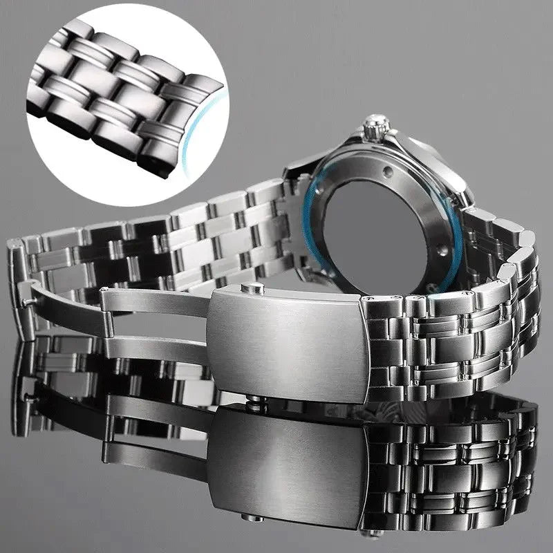 Cinturino per orologio in acciaio inossidabile argentato, qualità SION L, per JEAN seam84magazines edmaster planet ocean, 20mm