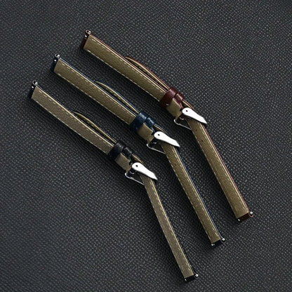 Bracelet universel en cuir véritable à dégagement rapide, 12 13 14 15 16 17 18 19 20 21 22 23 24mm, pour femmes et hommes d'affaires