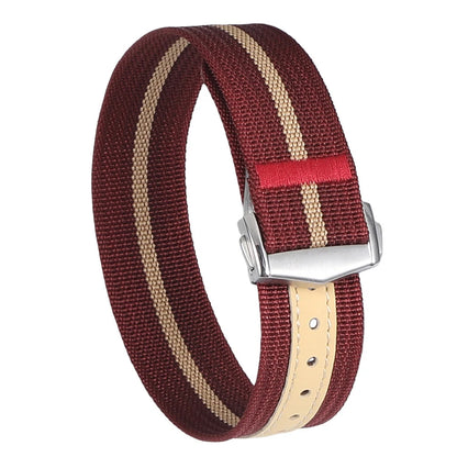 Bracelet de montre nervuré de qualité supérieure fermoir déployant en Nylon 20mm 22mm bracelet de montre pour Omega boucle pliante bracelet de montre bracelet de Sport pour hommes