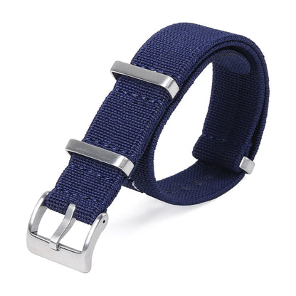 18/20/22mm Elastic Woven Nylon Watch Strap, Universal Breathable Comfortable Band for Omega Seiko IWC