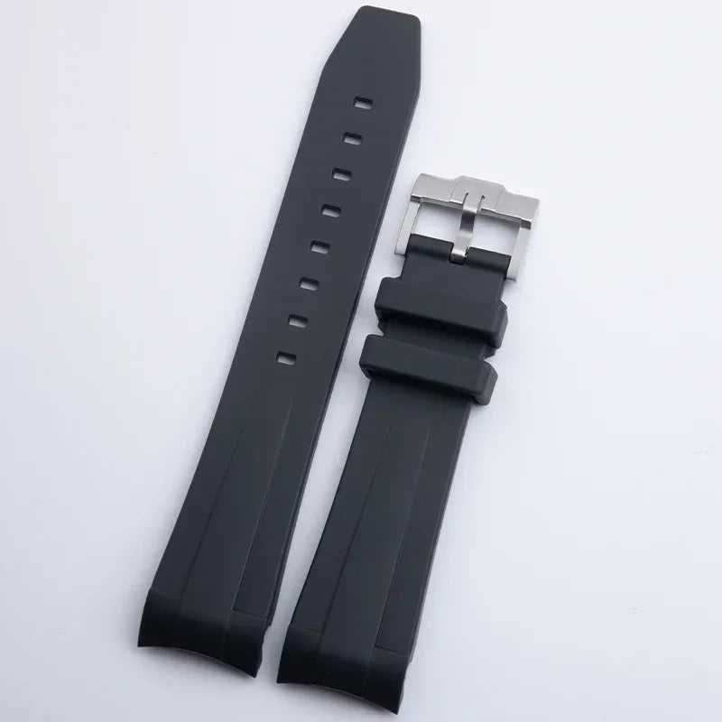 Watch strap for Longines Hydroconquest L3 Conquest, soft rubber sport diving strap, L3.742/644, 21mm