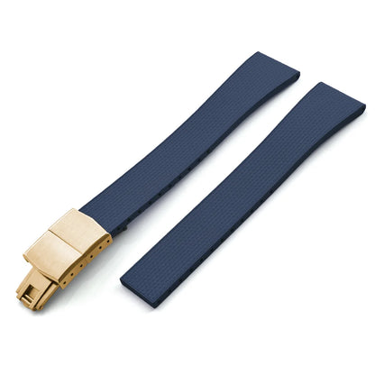 Delugs 20mm FKM Rubber CTS Watch Straps with Butterfly Buckle 4 Colors, Unique Texture, Quick Release for Brand Watches
