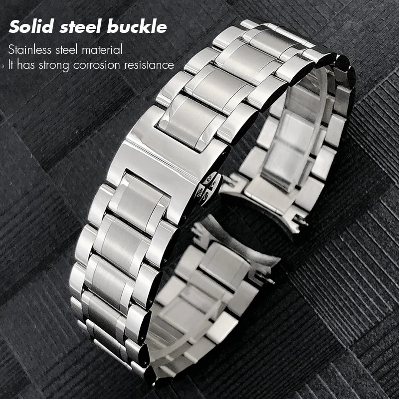 Bracelet de montre en acier inoxydable de haute qualité, 19mm 20mm 21mm, pour Longines L2 L2.628 673 518 793 755 Master 13mm 15mm 18mm