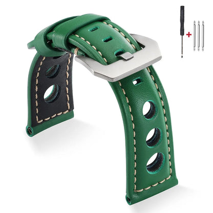 Bracelet de montre Vintage en cuir de vache, 20mm 22mm 24mm 26mm, bracelet de montre en cuir véritable pour femmes et hommes, ceinture avec boucle ardillon