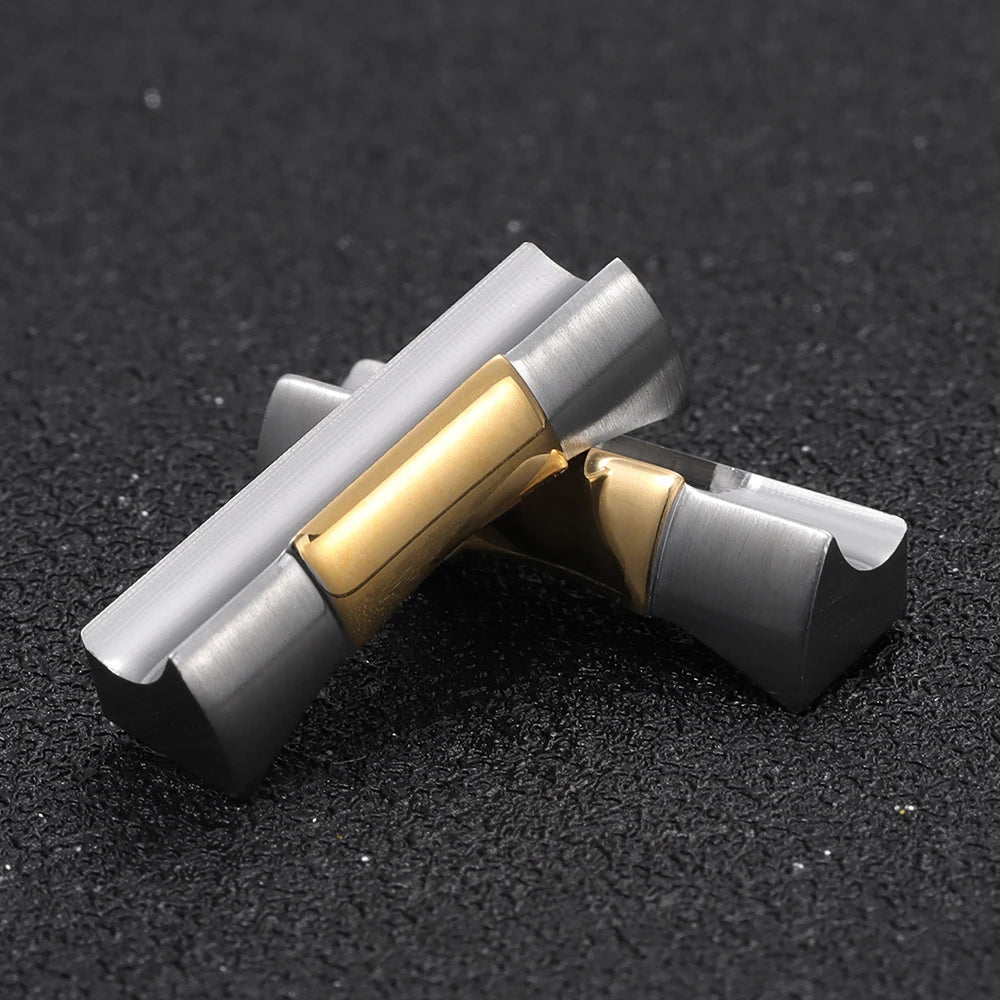 Bracelet de montre en acier inoxydable à extrémité incurvée, lien d'extrémité, connexion sans couture, Rolex, Submariner, DayRequiRubber, 20mm, 2 pièces