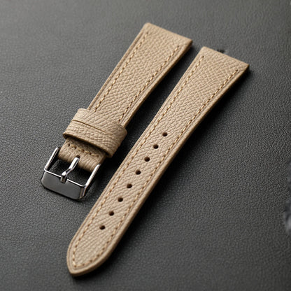 Cinturino in pelle con motivo a palmo fatto a mano, di alta gamma 18 19 20 21 22MM, cinturino morbido da uomo in pelle di vacchetta a strato superiore, cinturino per orologio in stile retrò