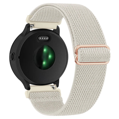 Bracelet en Nylon élastique de 18mm pour Garmin Venu 3S 2s/Vivoactive 4s/Vivomove 3S/Forerunner 265s 255s, Bracelet de Sport