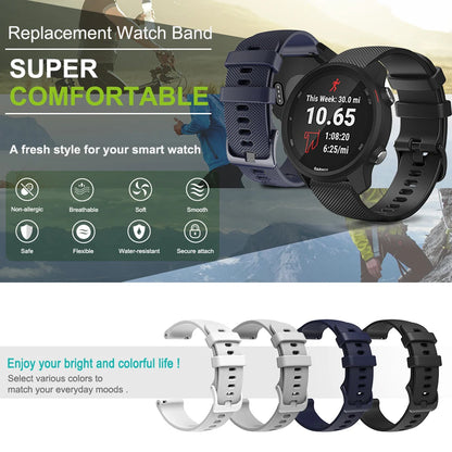 Cinturino per orologio in silicone per Garmin Venu 4/3/2/2s, 18mm 20mm 22mm, per Garmin Vivoactive 6/5/4/3/Forerunner 245