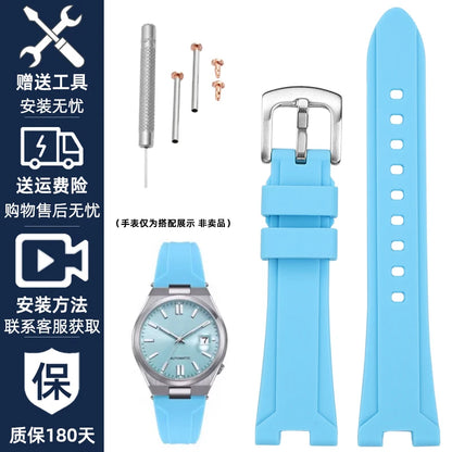 CITIZEN NJ0150/NJ0151 - Cinturino in gomma per orologio da uomo, serie Closer Color, cinturino centrale resistente all'acqua, cinturino in silicone impermeabile modificato, 22