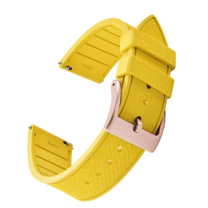 FKM Mosaic Rubber Watch Strap, 20mm 22mm, Quick Release, for Sport Diver, for Rolex Seiko Omega Cartier, Universal Belt
