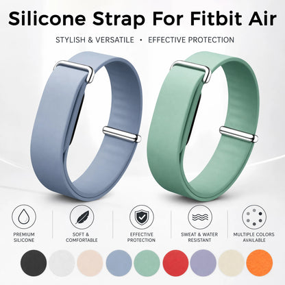 Soft Silicone Strap for Google Fitbit Air, Figure 8 Buckle, Adjustable Replacement Band, Spare Parts for Fitness Monitor