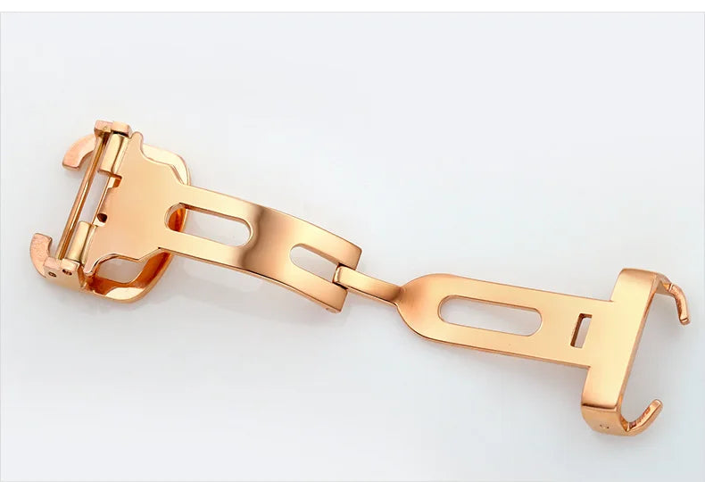 Pour fermoir déployant Cartier 12mm 14mm 16mm 18mm, boucle de montre en acier inoxydable de remplacement, compatible avec les bracelets à boucle simple et double.