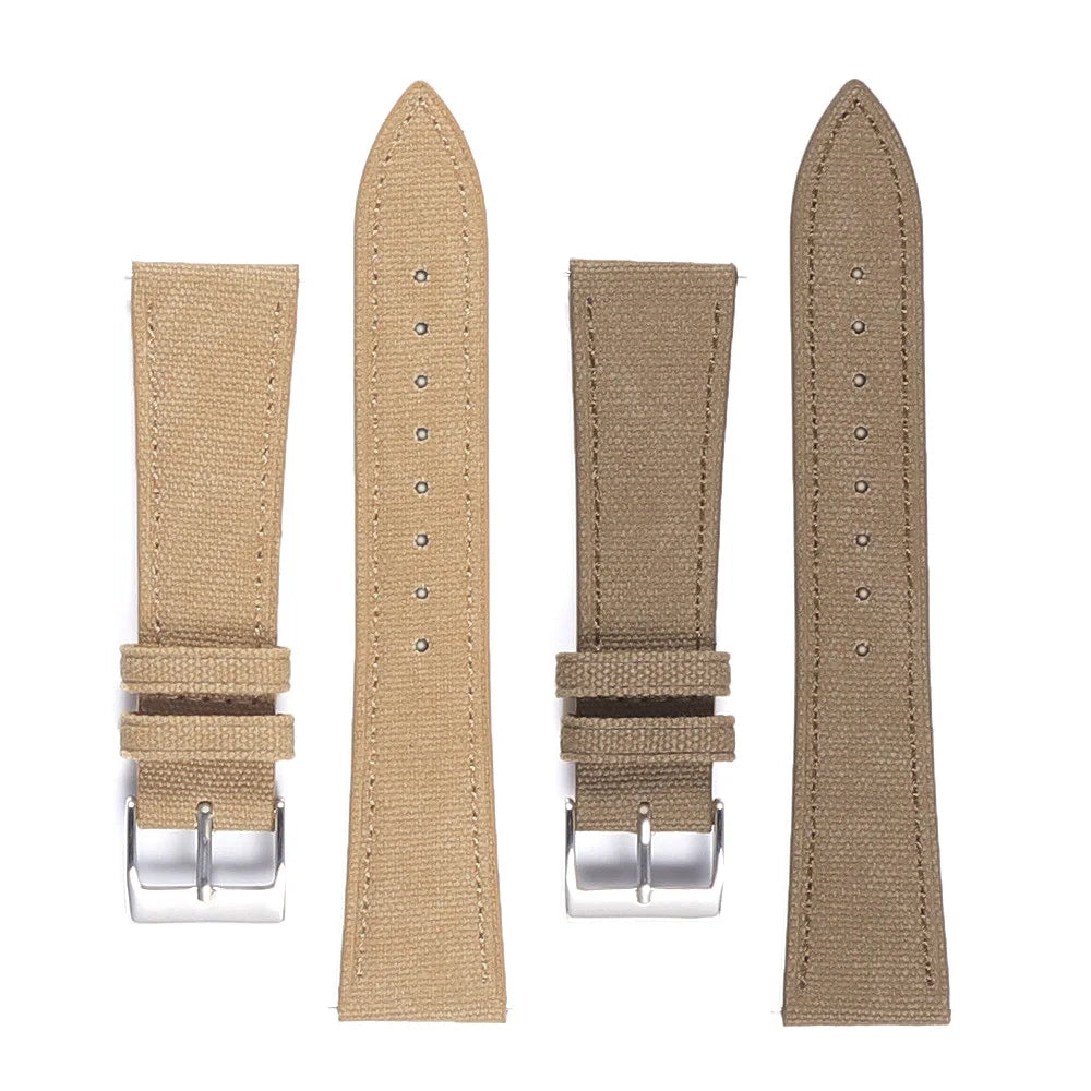 Bracelet de montre en toile de voile 18mm 20mm 22mm à libération rapide, en tissu toile haute densité, pour montres de marque