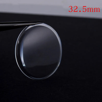 Vetro minerale per orologio, bombato alto a gradini, gamma di diametri da 31 mm a 38,5 mm