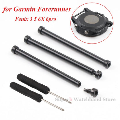 Vis de connecteur de montre pour Garmin Fenix, accessoires de broches en acier, tournevis, outils de retrait, 5X, 6X, 7X, 3HR, 15mm, 20mm, 22mm, 26mm, le plus récent