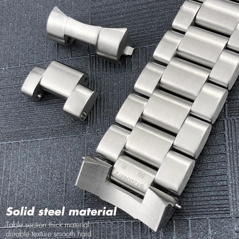Catena di bracciale per orologio da 21mm, accessori di bracciale per orologio in acciaio inossidabile di qualità, maglie di bracciale per Omega Seamaster Planet Oceam 600M