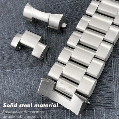 Catena di bracciale per orologio da 21mm, accessori di bracciale per orologio in acciaio inossidabile di qualità, maglie di bracciale per Omega Seamaster Planet Oceam 600M